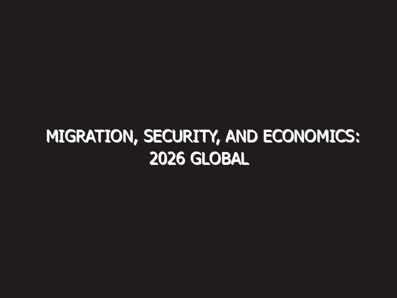 Migration, Security, and Economics: 2026 Global Issues Masterclass (Expanded)